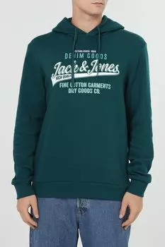 Худи хлопковое с логотипом Jack & Jones