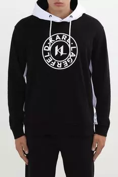 Худи хлопковое с логотипом Karl Lagerfeld