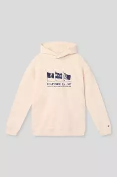 Худи хлопковое с логотипом Tommy Hilfiger