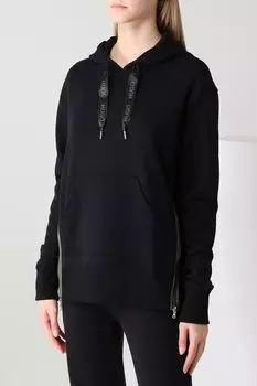 Худи хлопковое с молниями HUGO