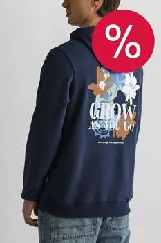 Худи хлопковое с принтом Blend