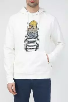 Худи хлопковое с принтом Blend