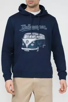 Худи хлопковое с принтом Blend