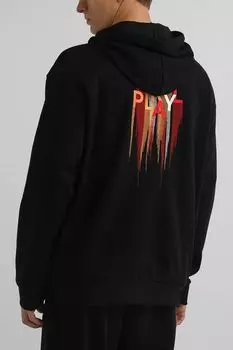 Худи хлопковое с принтом COLORPLAY