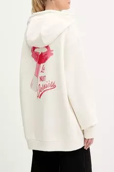 Худи хлопковое с принтом HUGO