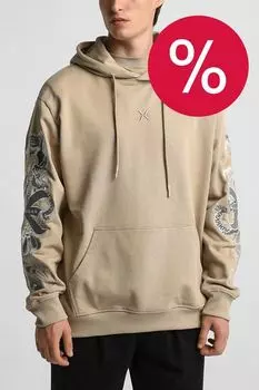 Худи хлопковое с принтом John Richmond