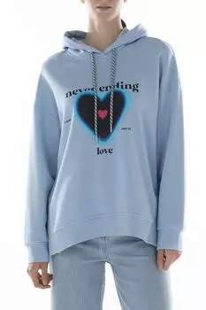 Худи хлопковое с принтом Marc Aurel