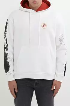 Худи хлопковое с принтом Marco di Radi x Evgeny Ches MARCO DI RADI