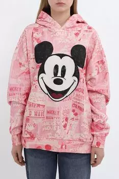 Худи хлопковое с принтом Микки Маус Desigual