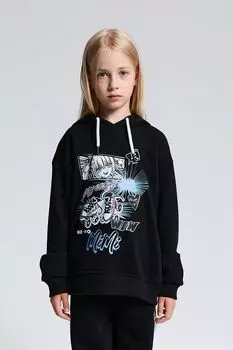 Худи хлопковое с принтом MIMIMODA