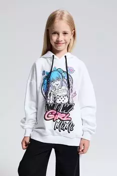 Худи хлопковое с принтом MIMIMODA