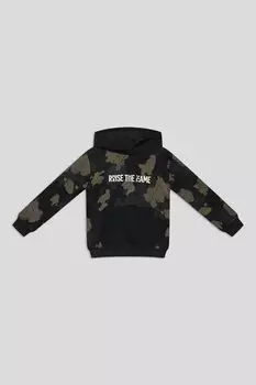 Худи хлопковое с принтом Nukutavake