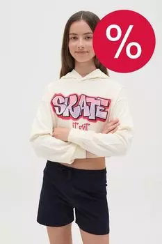 Худи хлопковое с принтом OVS