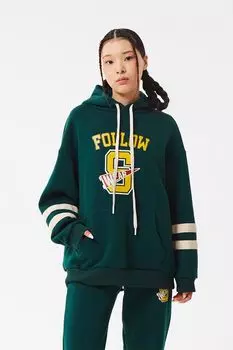 Худи хлопковое с принтом SMENA