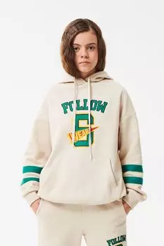 Худи хлопковое с принтом SMENA