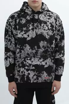 Худи хлопковое с принтом Superdry