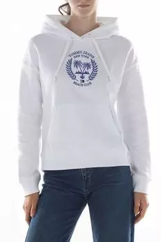 Худи хлопковое с принтом Tommy Jeans