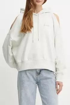 Худи хлопковое с вырезами на плечах BOSS