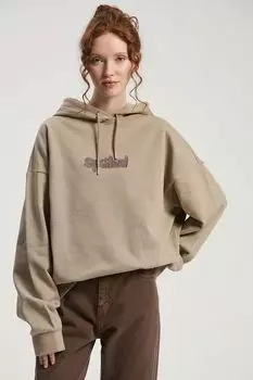 Худи хлопковое с вышивкой Nume