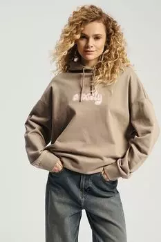 Худи хлопковое с вышивкой Nume