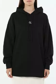 Худи хлопковое свободного кроя Calvin Klein Jeans