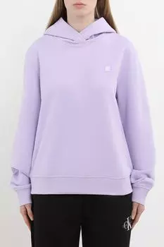 Худи хлопковое свободного кроя Calvin Klein Jeans