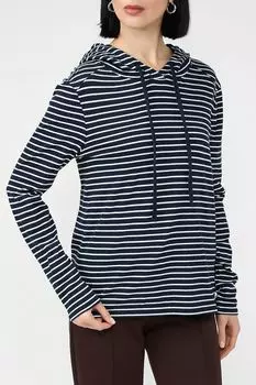 Худи хлопковое в полоску Marc O'Polo Denim