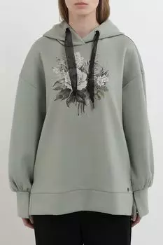 Худи оверсайз кроя с принтом Auranna