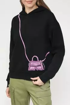 Худи оверсайз с принтом Karl K Cross Bag Karl Lagerfeld
