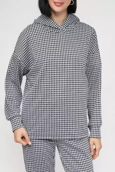 Худи с принтом гусиная лапка BELUCCI