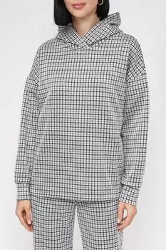 Худи с принтом гусиная лапка BELUCCI