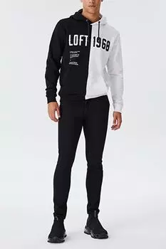 Худи с текстовым принтом Loft