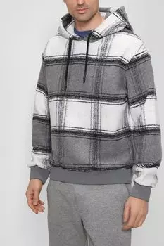 Худи в клетку с добавлением шерсти Antony Morato