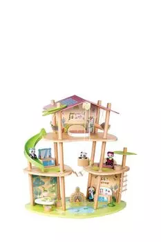 Игровой набор Бамбуковый дом семьи пан с фигурками и мебелью Hape