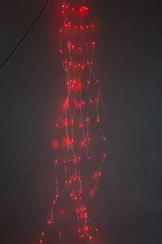 Электрогирлянда из 200 красных мини-LED огней Хвост кометы Holiday Classics