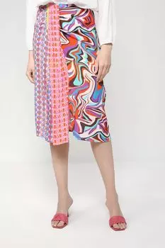 Юбка ассиметричного кроя с принтом Twist