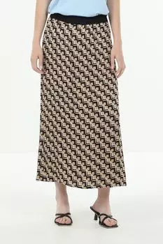 Юбка атласная с графическим принтом Marc Aurel