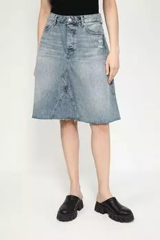 Юбка джинсовая с эффектом потертости Tommy Hilfiger