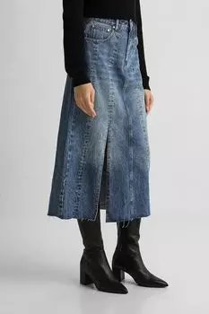 Юбка джинсовая с необработанным краем BELUCCI