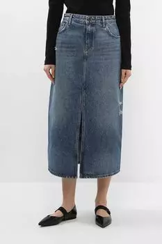 Юбка джинсовая с разрезом HUGO BLUE