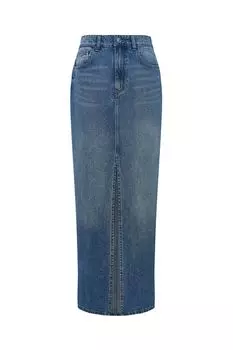 Юбка джинсовая с разрезом PAPAYA