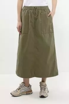 Юбка хлопковая на кулиске с карманами HUGO BLUE