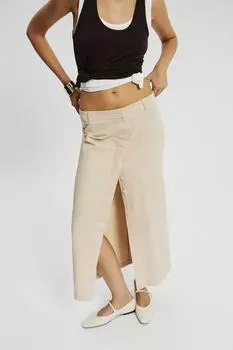 Юбка хлопковая на пуговицах прямого кроя Nume