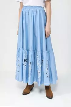 Юбка хлопковая с ажурным узором TWINSET