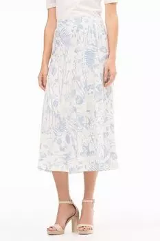 Юбка хлопковая с принтом ALEXANDER BOGDANOV