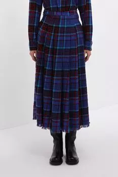 Юбка хлопковая в складку Piombo