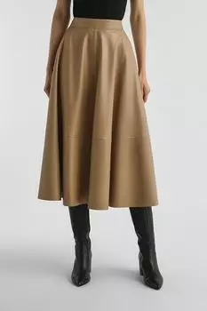 Юбка из искусственной кожи расклешенная Auranna