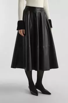 Юбка из искусственной кожи расклешенная Auranna