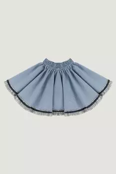 Юбка из рифленого хлопка с бахромой EVIKA KIDS