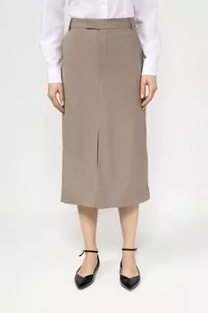Юбка из смесовой шерсти с разрезом SABRINA SCALA